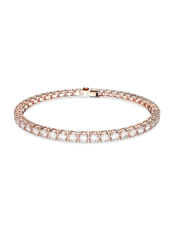 Swarovski Swarovski Narukvica  rozo zlatna / bijela