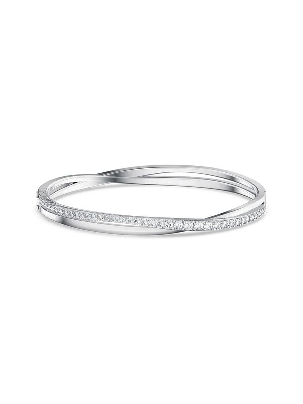 Swarovski Swarovski Narukvica 'Twist'  srebro / prozirna