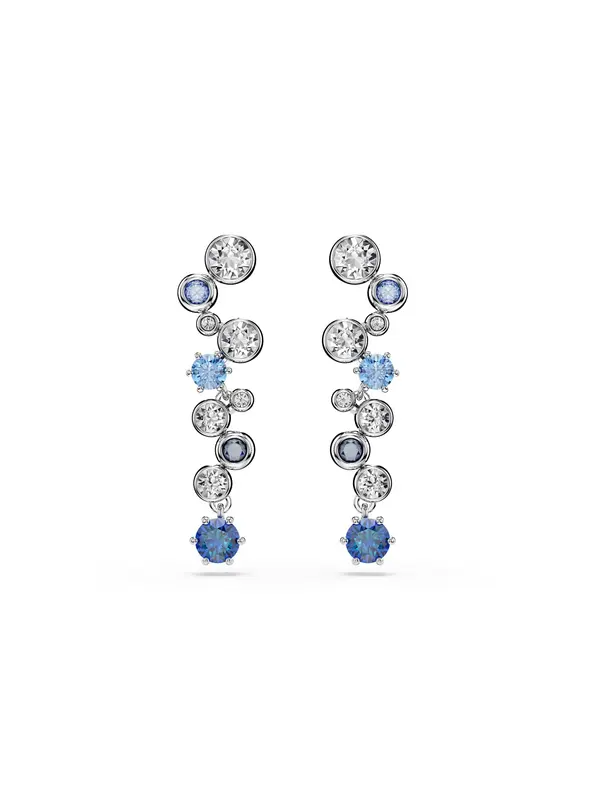 Swarovski Swarovski Naušnice 'Constella'  mornarsko plava / svijetloplava / srebro / prozirna