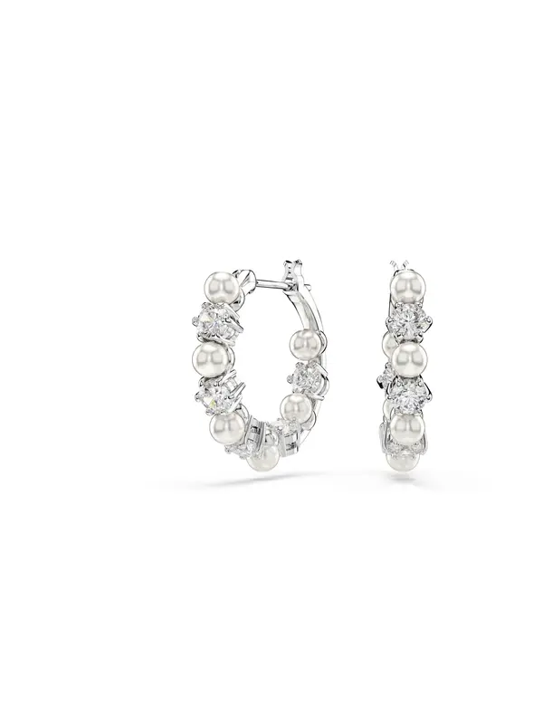 Swarovski Swarovski Naušnice 'Matrix'  srebro / prozirna
