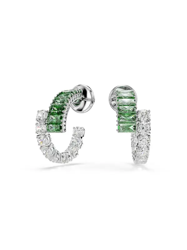 Swarovski Swarovski Naušnice 'Matrix'  zelena / prozirna