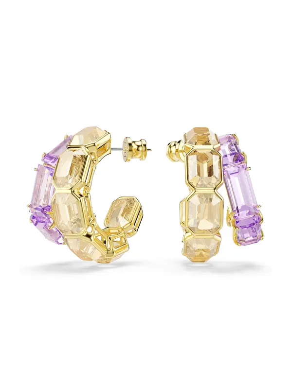 Swarovski Swarovski Naušnice 'Millenia'  svijetlosmeđa / zlatna / ljubičasta