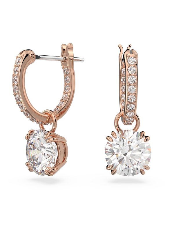 Swarovski Swarovski Naušnice  rozo zlatna / prozirna