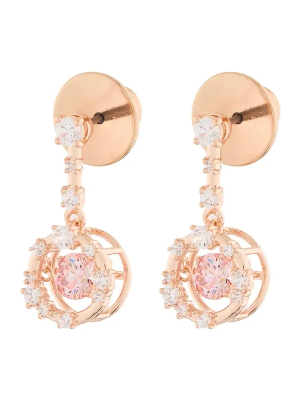 Swarovski Swarovski Naušnice  rozo zlatna / roza