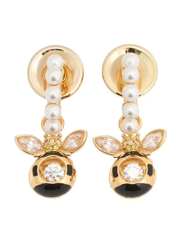 Swarovski Swarovski Naušnice  zlatna / crna / bijela