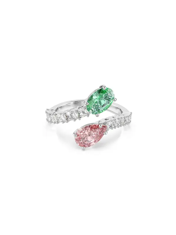 Swarovski Swarovski Prsten  zelena / roza / srebro