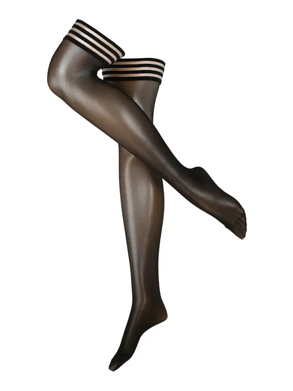 Swedish Stockings Swedish Stockings Čarape preko koljena 'Mira Premium Stay Ups Black'  crna
