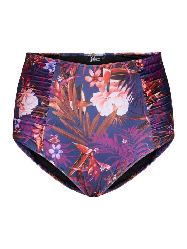 Swim by Zizzi Swim by Zizzi Bikini donji dio 'TANIA'  smeđa / ljubičasto plava / orhideja bijela / narančasto crvena