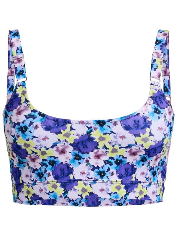 Swim by Zizzi Swim by Zizzi Bikini gornji dio 'Selma'  azur / svijetložuta / pastelno ljubičasta / tamno ljubičasta