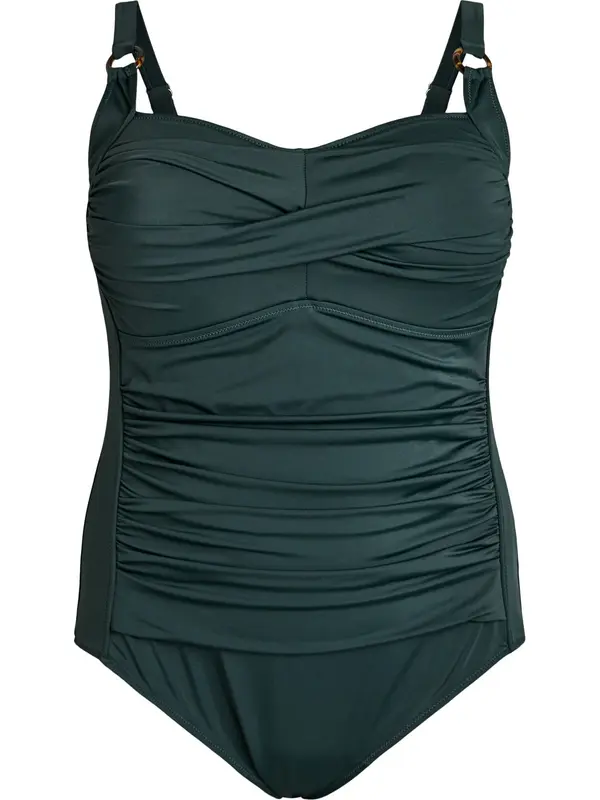Swim by Zizzi Swim by Zizzi Jednodijelni kupaći kostim 'CASDENIA'  tamno zelena
