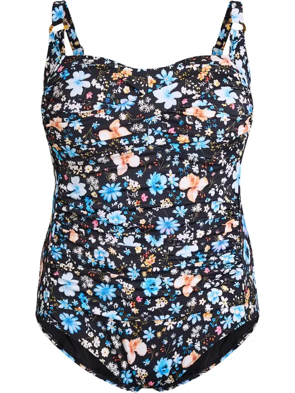 Swim by Zizzi Swim by Zizzi Jednodijelni kupaći kostim  plava / crna