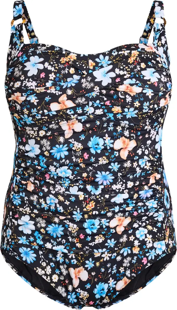 Swim by Zizzi Swim by Zizzi Jednodijelni kupaći kostim  plava / crna