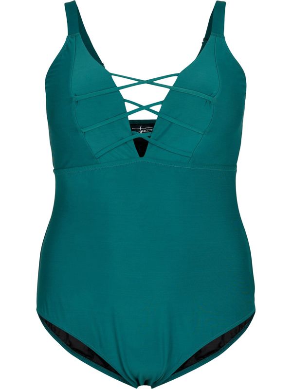 Swim by Zizzi Swim by Zizzi Jednodijelni kupaći kostim 'SDIOR'  smaragdno zelena