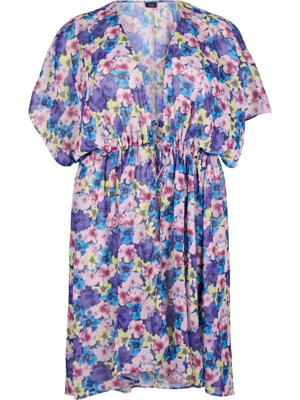 Swim by Zizzi Swim by Zizzi Kimono 'CAHUSI'  azur / zelena / šljiva / svijetloroza