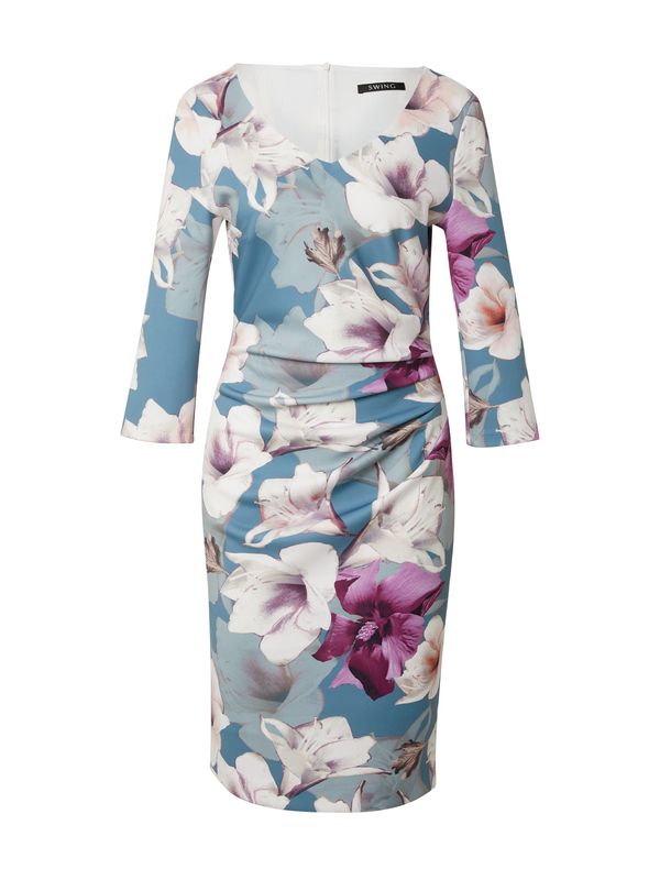 SWING SWING Haljina  plava / zelena / ljubičasta / bijela