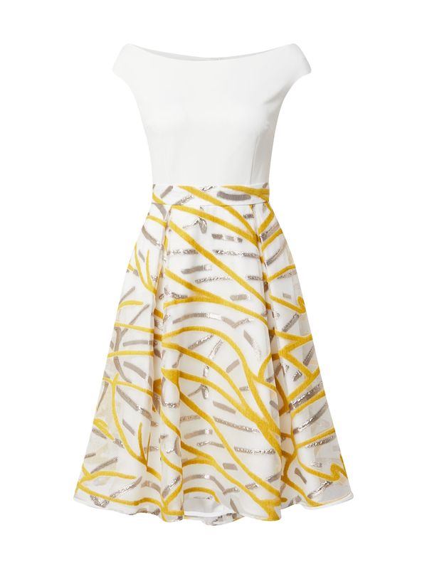 SWING SWING Koktel haljina  boja pijeska / limun / siva / srebro