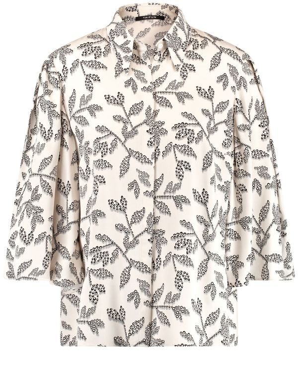 TAIFUN TAIFUN Bluza  boja pijeska / crna