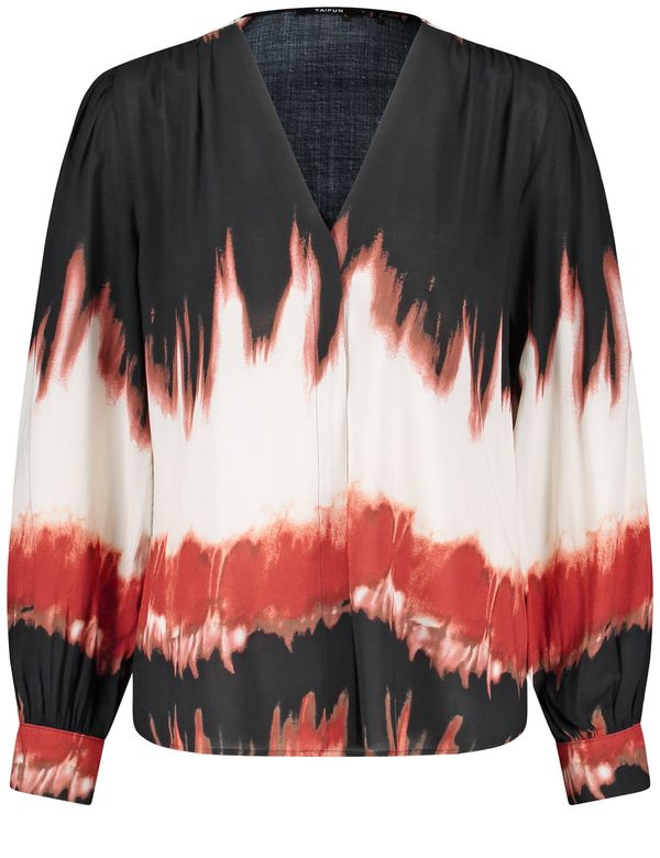 TAIFUN TAIFUN Bluza  karmin crvena / crna / prljavo bijela