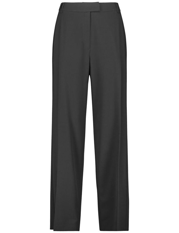 TAIFUN TAIFUN Hlače na crtu  crna