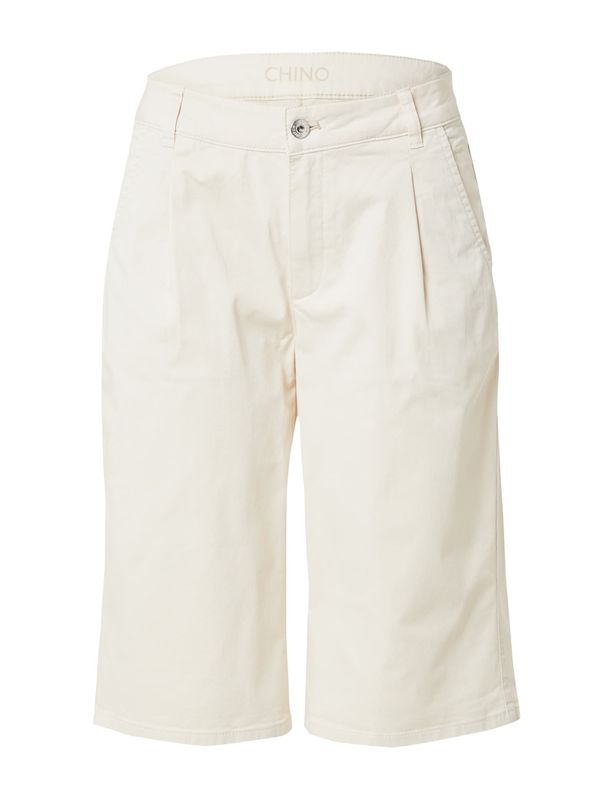 TAIFUN TAIFUN Hlače s naborima  prljavo bijela