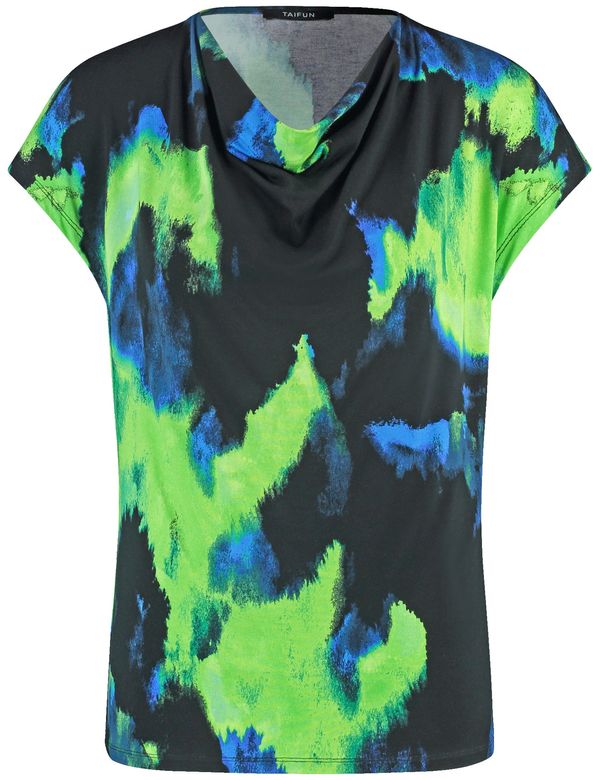 TAIFUN TAIFUN Majica  plava / neonsko zelena / crna