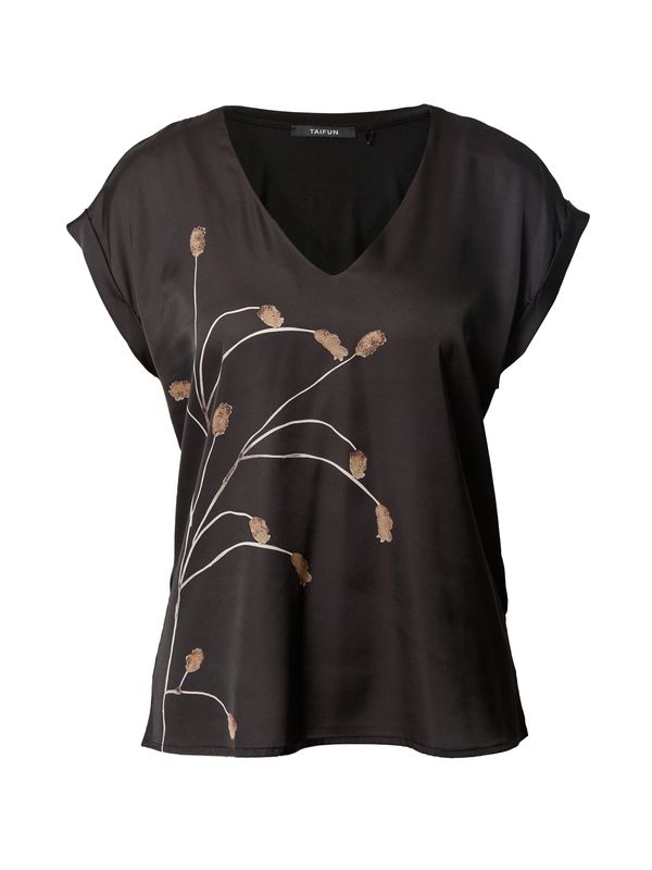 TAIFUN TAIFUN Majica  zlatno žuta / crna