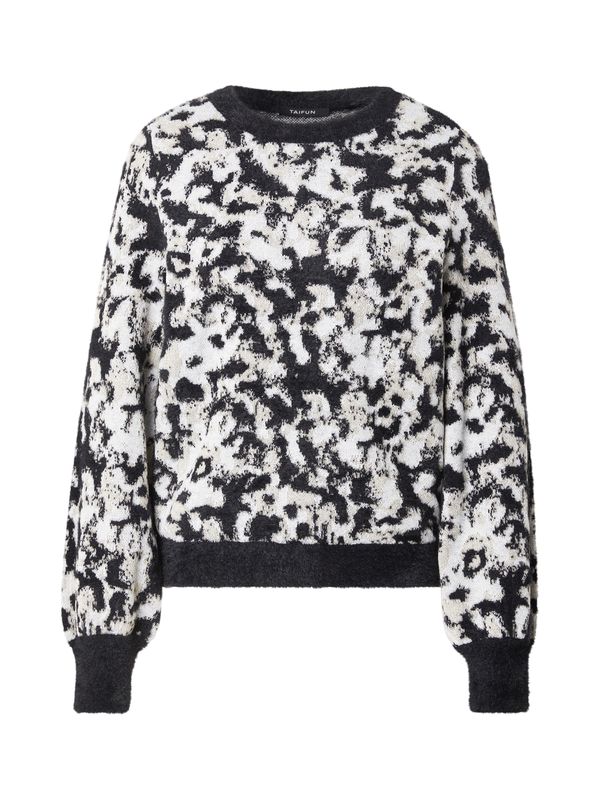 TAIFUN TAIFUN Pulover  bež / crna / prljavo bijela