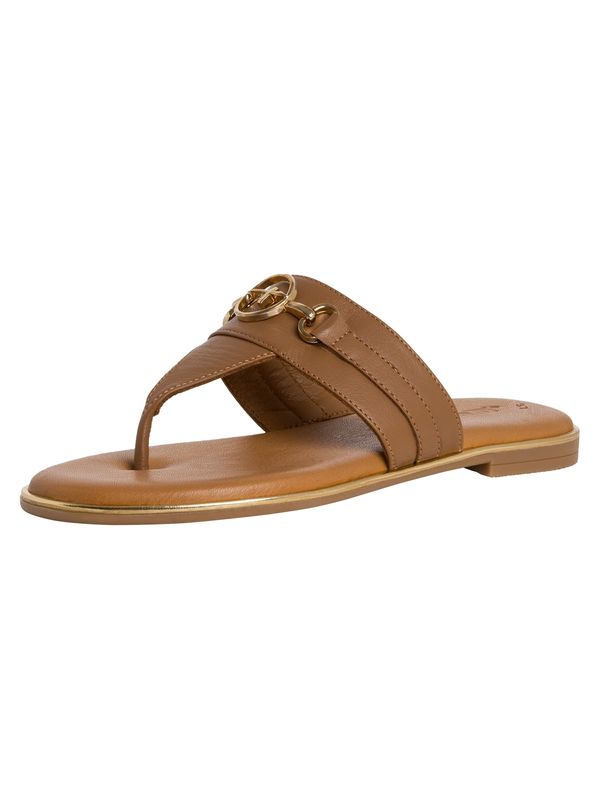 Tamaris Tamaris Japanke  čokolada / zlatna