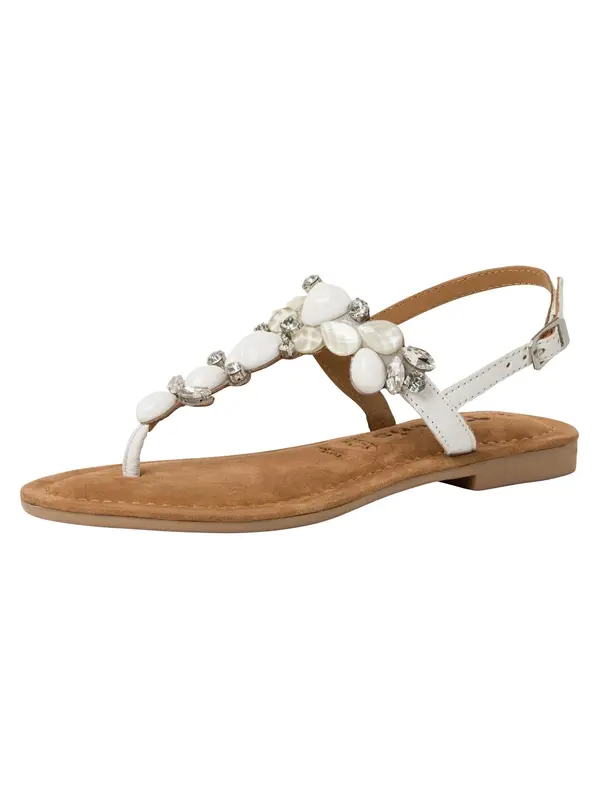 Tamaris Tamaris Japanke  prozirna / bijela / biserno bijela