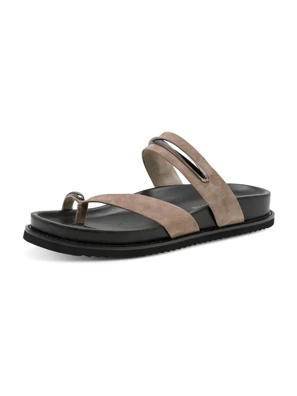 Tamaris Tamaris Japanke  taupe siva / srebro