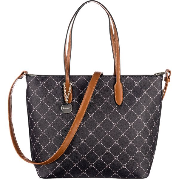 TAMARIS TAMARIS Shopper torba 'Anastasia'  kobalt plava / hrđavo smeđa / bijela