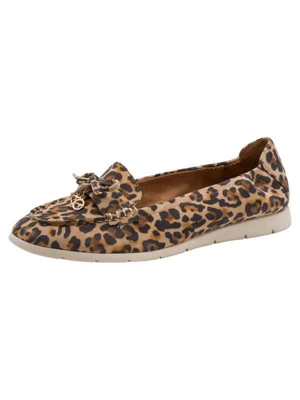 Tamaris Tamaris Slip On cipele  smeđa / oker / brokat / crna