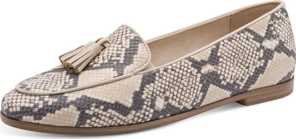 Tamaris Tamaris Slip On cipele  taupe siva / antracit siva / bijela