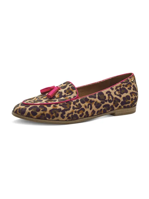 Tamaris Tamaris Slip On cipele  zeleno smeđa / cappuccino / roza / crna