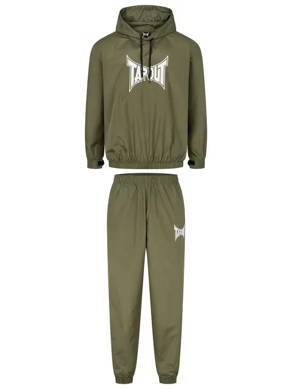 Tapout Tapout Jogging komplet 'Terraza'  maslinasta / bijela