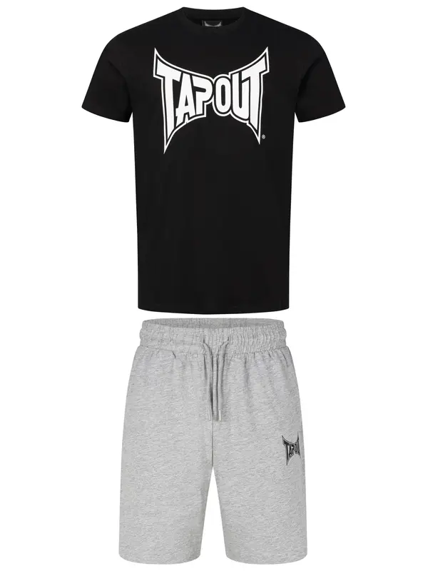 Tapout Tapout Jogging komplet 'Walker'  siva melange / crna