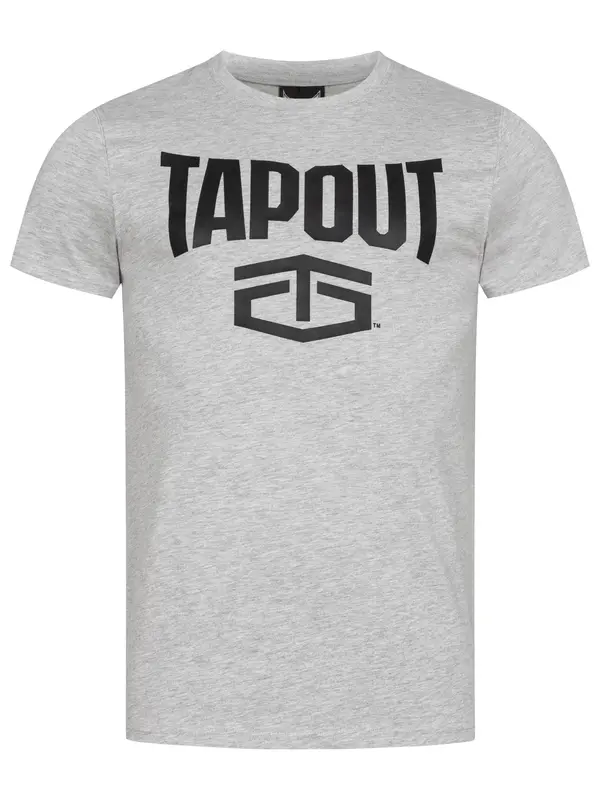 Tapout Tapout Majica 'Active'  siva melange / crna