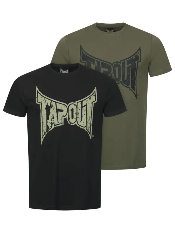Tapout Tapout Majica 'Amboyn'  kaki / crna