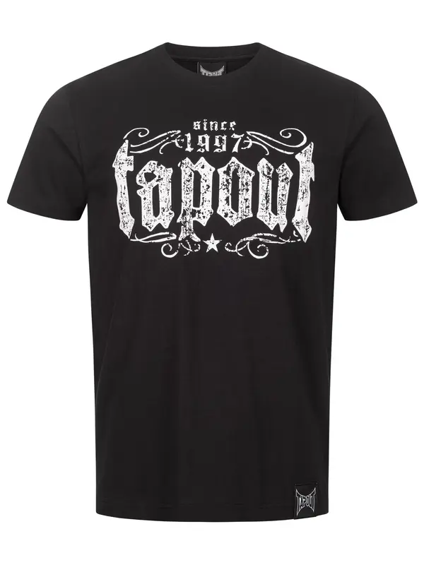 Tapout Tapout Majica 'CRASHED'  crna / bijela