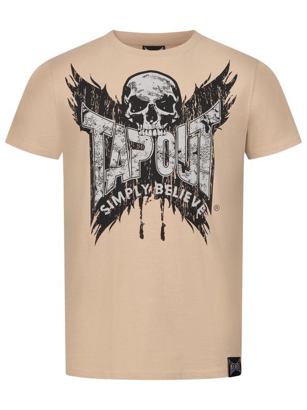 Tapout Tapout Majica 'CRESTON'  pijesak / svijetlosiva / crna