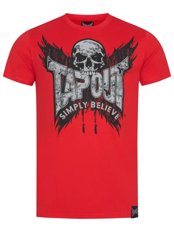 Tapout Tapout Majica 'Creston'  siva / crvena / crna
