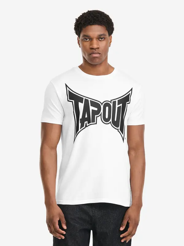 Tapout Tapout Majica  crna / bijela