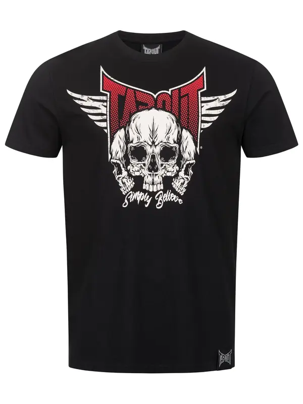 Tapout Tapout Majica 'Hamlines'  tamno crvena / crna / bijela