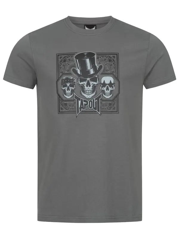 Tapout Tapout Majica ' Skull'  siva / crna / bijela