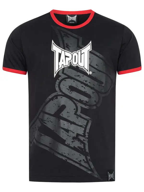 Tapout Tapout Majica 'Trashed'  tamo siva / crvena / crna / bijela