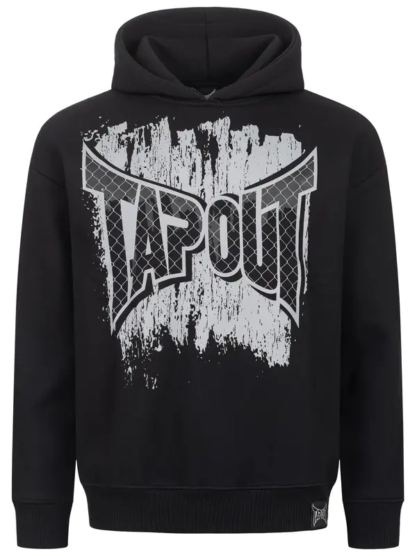 Tapout Tapout Pulover 'CF Hood'  svijetlosiva / crna