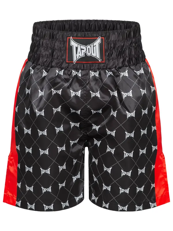 Tapout Tapout Sportske hlače 'BRAWLEY'  crvena / crna / bijela