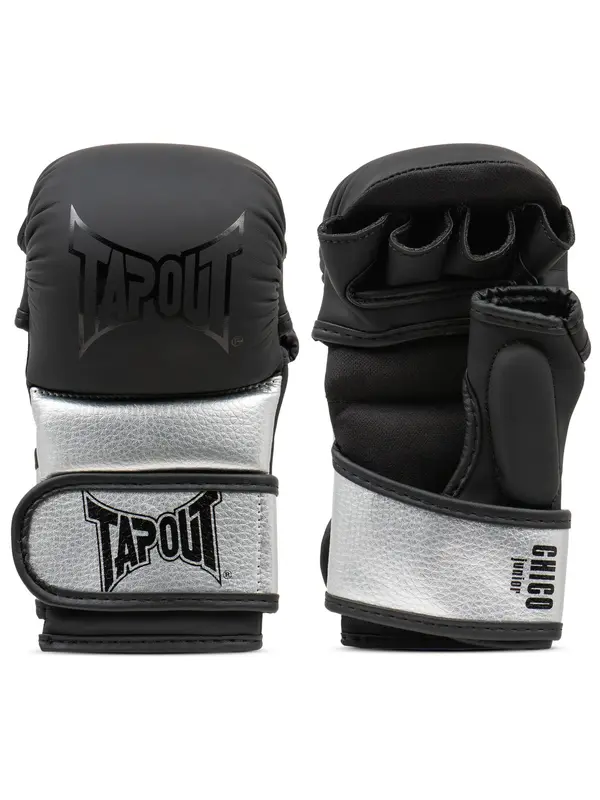 Tapout Tapout Sportske rukavice 'CHICO'  crna / srebro