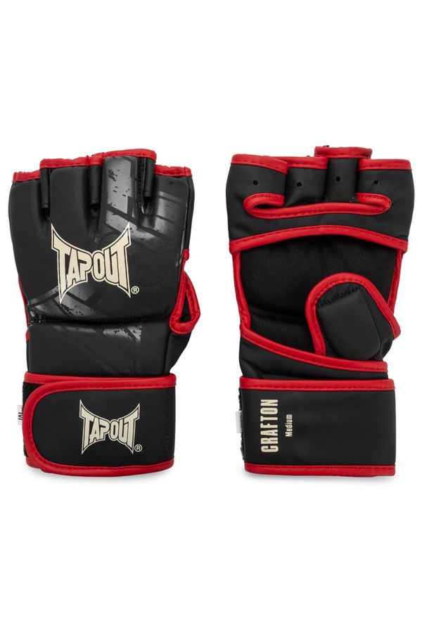 Tapout Tapout Sportske rukavice 'Crafton'  crvena / crna / prljavo bijela