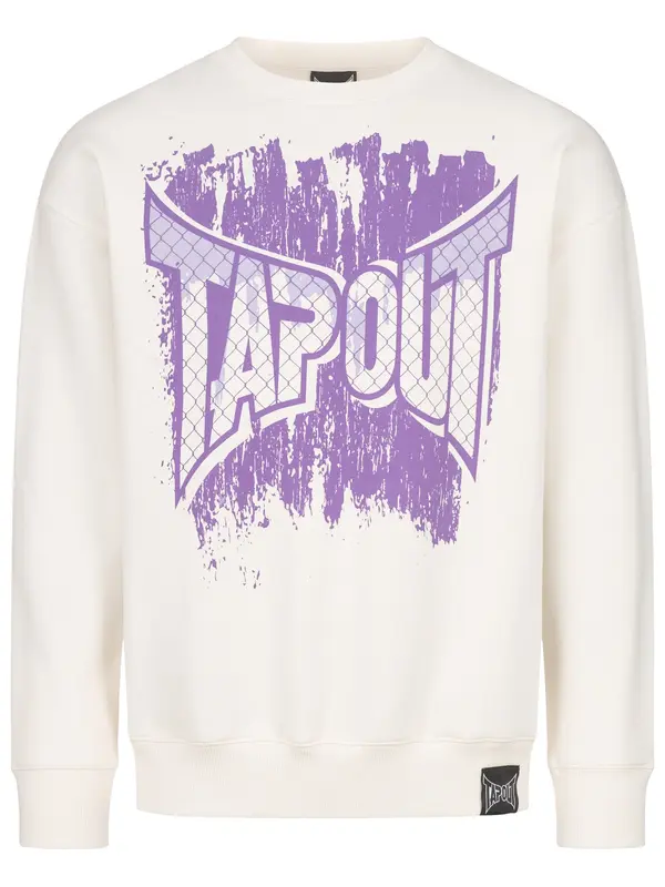 Tapout Tapout Sweater majica 'CF Crew'  svijetloljubičasta / bijela